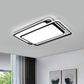 Acrylic Geometric Shaped Ceiling Flush Light Nordic Black Flush Mount Led Light for Bedroom Clearhalo 'Ceiling Lights' 'Close To Ceiling Lights' 'Close to ceiling' 'Flush mount' Lighting' 2336516