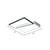 Bedroom Led Ceiling Fixture Modern Flush Mount Light with Trapezoid Acrylic Shade White 18" White Clearhalo 'Ceiling Lights' 'Close To Ceiling Lights' 'Close to ceiling' 'Flush mount' Lighting' 2336552