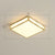 Gold Checked LED Flushmount Lighting Simplicity Acrylic Ceiling Flush Light for Living Room