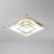 Metallic Frame Flush Mount Ceiling Light Modern Golden LED Flush Light for Living Room - Gold - 16" - White - Clearhalo - 'Ceiling Lights' - 'Close To Ceiling Lights' - 'Close to ceiling' - 'Flush mount' - Lighting' - 2336664