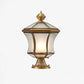Bronze Curved Lantern Post Lighting Minimalistic 3-Bulb Frosted Glass Landscape Lamp Bronze 16" Clearhalo 'Lamps' 'Table Lamps' Lighting' 2336898