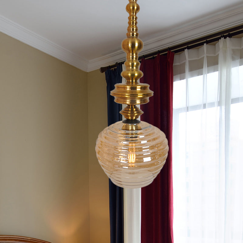 Modernism Cup Hanging Light Silver/Amber Glass 1 Head Living Room Ceiling Suspension Lamp Clearhalo 'Ceiling Lights' 'Glass shade' 'Glass' 'Pendant Lights' 'Pendants' Lighting' 234324