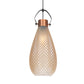 8"/10"/12" Wide Jar Suspension Pendant Colonial Amber Glass 1 Bulb Hanging Light for Bedroom Clearhalo 'Ceiling Lights' 'Glass shade' 'Glass' 'Pendant Lights' 'Pendants' Lighting' 234352