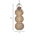 Bubble Hanging Light Modernism White/Chrome/Amber Glass 1 Head Ceiling Suspension Lamp for Hallway Clearhalo 'Ceiling Lights' 'Glass shade' 'Glass' 'Pendant Lights' 'Pendants' Lighting' 234361