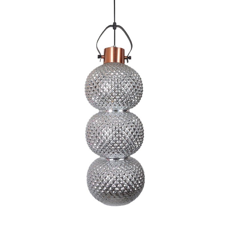 Bubble Hanging Light Modernism White/Chrome/Amber Glass 1 Head Ceiling Suspension Lamp for Hallway Clearhalo 'Ceiling Lights' 'Glass shade' 'Glass' 'Pendant Lights' 'Pendants' Lighting' 234364