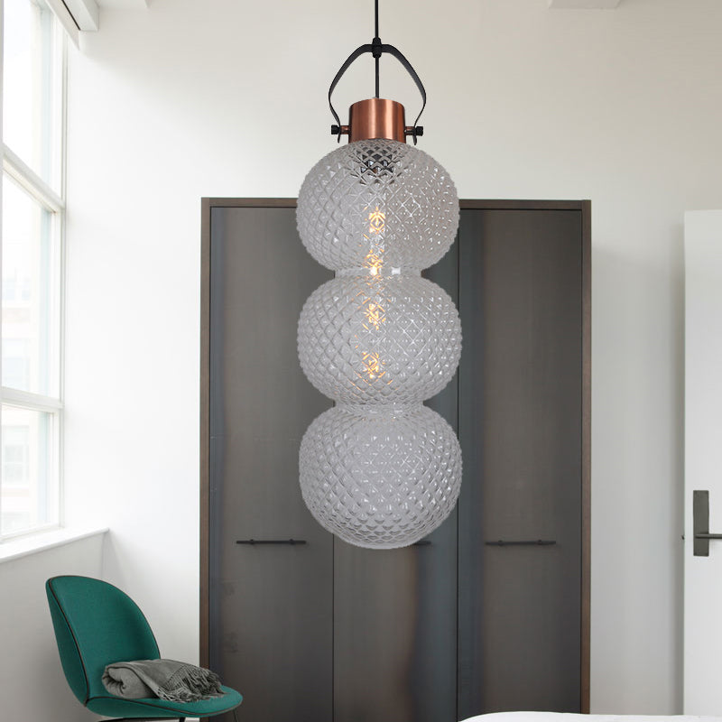 Bubble Hanging Light Modernism White/Chrome/Amber Glass 1 Head Ceiling Suspension Lamp for Hallway Clearhalo 'Ceiling Lights' 'Glass shade' 'Glass' 'Pendant Lights' 'Pendants' Lighting' 234366
