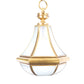 Gourd Ceiling Pendant Modernism Clear/Textured White/Cream Glass 1 Bulb Bedroom Hanging Light Fixture Clearhalo 'Ceiling Lights' 'Glass shade' 'Glass' 'Pendant Lights' 'Pendants' Lighting' 234380