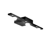 Black/White Linear Vanity Light Fixture Modern Style 3 Lights Metal Wall Lighting in Warm/White Light over Mirror Clearhalo 'Cast Iron' 'Glass' 'Industrial' 'Modern wall lights' 'Modern' 'Tiffany' 'Traditional wall lights' 'Vanity Lights' 'Wall Lights' Lighting' 234471