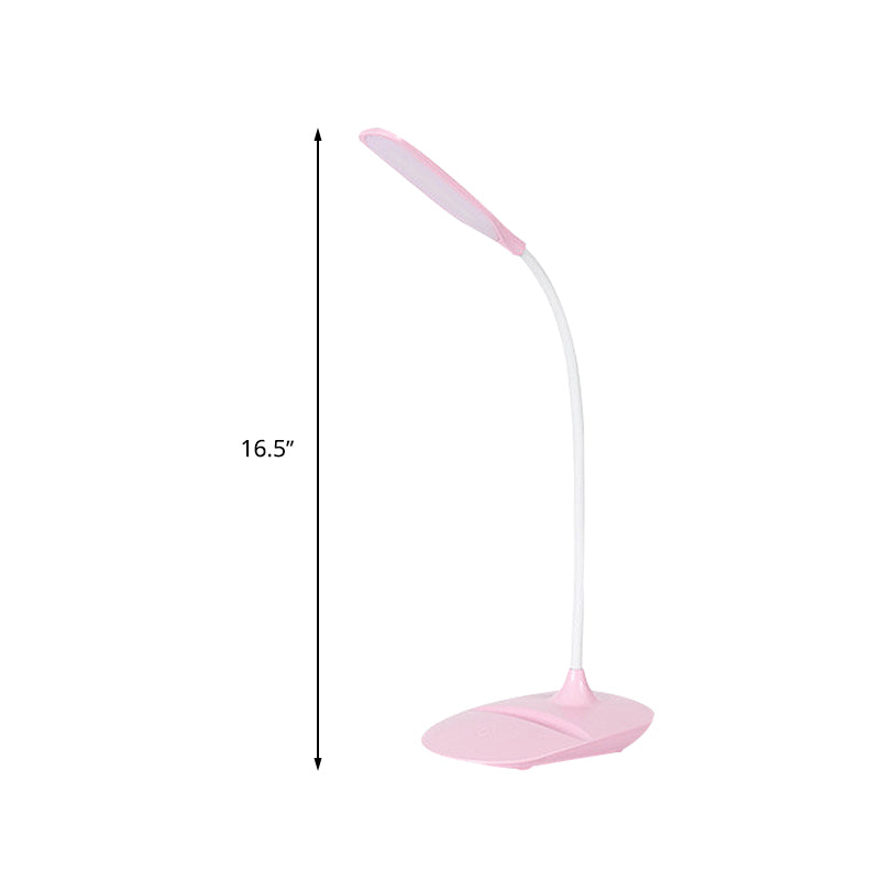 Blue/Pink/White LED Desk Lamp Contemporary Style Plastic Table Lamp for Bedside Study Clearhalo 'Desk Lamps' 'Lamps' Lighting' 234663