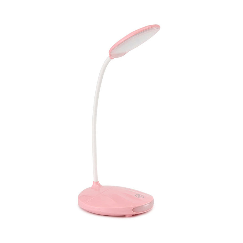 Pink/White LED Folding Desk Lamp Modern Style USB Charging Standing Table Light for Reading Clearhalo 'Desk Lamps' 'Lamps' Lighting' 234752