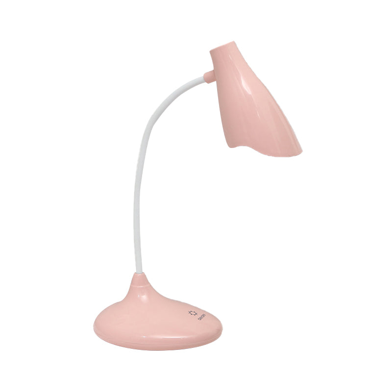 Nordic Bell Shape Standing Desk Light Touch-Sensitive Blue/Green/Pink/White LED Desk Lamp with USB Charging Port Clearhalo 'Desk Lamps' 'Lamps' Lighting' 234760