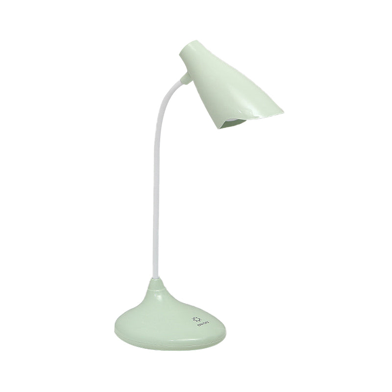 Nordic Bell Shape Standing Desk Light Touch-Sensitive Blue/Green/Pink/White LED Desk Lamp with USB Charging Port Clearhalo 'Desk Lamps' 'Lamps' Lighting' 234770