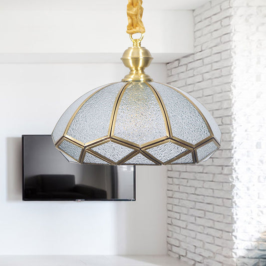 Cream/Textured White Glass Hat Pendant Light Modern 1 Bulb Suspended Lighting Fixture for Living Room Textured White Clearhalo 'Ceiling Lights' 'Glass shade' 'Glass' 'Pendant Lights' 'Pendants' Lighting' 234872
