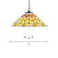 16"/18" W Single Head Conical Hanging Pendant Tiffany Orange and Yellow Hand Rolled Art Glass Ceiling Light for Bedroom Clearhalo 'Ceiling Lights' 'Industrial' 'Middle Century Pendants' 'Pendant Lights' 'Pendants' 'Tiffany close to ceiling' 'Tiffany Pendants' 'Tiffany' Lighting' 235092