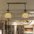 Tiffany Rustic Dome Pendant Light Glass Two Lights Ceiling Pendant with Bird for Restaurant in Beige Beige Clearhalo 'Ceiling Lights' 'Industrial' 'Middle Century Pendants' 'Pendant Lights' 'Pendants' 'Tiffany close to ceiling' 'Tiffany Pendants' 'Tiffany' Lighting' 235171
