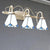 3 Lights Wall Sconce Lamp with Curved Arm Traditional White Glass Bathroom Wall Lighting White Clearhalo 'Industrial' 'Middle century wall lights' 'Tiffany wall lights' 'Tiffany' 'Wall Lamps & Sconces' 'Wall Lights' Lighting' 235260