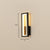 Minimalism Rectangle Wall Sconce Lighting Metal Foyer LED Wall Mount Light Fixture Black 5" Warm Clearhalo 'Modern wall lights' 'Modern' 'Wall Lamps & Sconces' 'Wall Lights' Lighting' 2353545