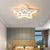 Acrylic Star LED Flush Mount Lamp Simplicity Gold Finish Ceiling Light for Child Room Gold Warm Clearhalo 'Ceiling Lights' 'Close To Ceiling Lights' 'Close to ceiling' 'Flush mount' Lighting' 2353643