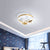 Gold Star and Circle LED Ceiling Flush Childrens Metal Flush Mount Light Fixture for Kids Room Gold White Clearhalo 'Ceiling Lights' 'Close To Ceiling Lights' 'Close to ceiling' 'Flush mount' Lighting' 2353664