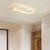 Rectangular Hallway Flush Ceiling Light Fixture Acrylic Minimalistic LED Flushmount Light Gold 16" Clearhalo 'Ceiling Lights' 'Close To Ceiling Lights' 'Close to ceiling' 'Flush mount' Lighting' 2353803