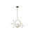 Ball Opaque Glass Ceiling Suspension Lamp Simplicity Single Brass Drop Pendant with Metal Ring Brass 10.5" Clearhalo 'Ceiling Lights' 'Modern Pendants' 'Modern' 'Pendant Lights' 'Pendants' Lighting' 2353853