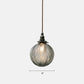 Textured Glass Orb Mini Pendant Lighting Nordic 1 Bulb Black Hanging Light for Bedroom Clearhalo 'Ceiling Lights' 'Modern Pendants' 'Modern' 'Pendant Lights' 'Pendants' Lighting' 2353874