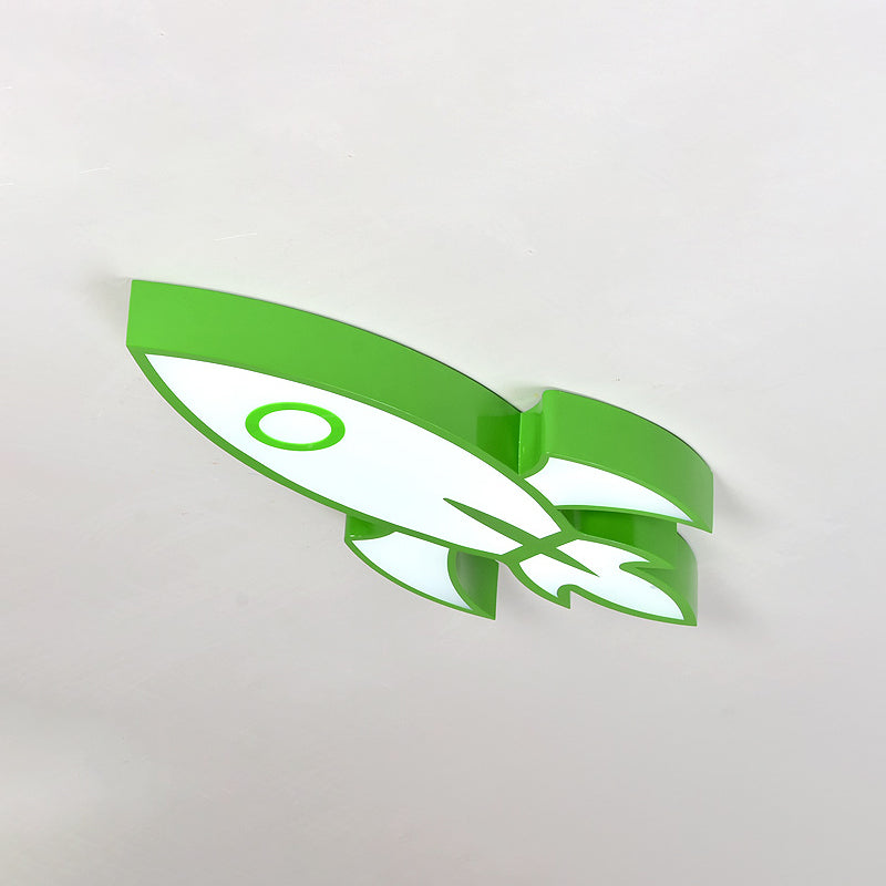 Acrylic Spaceship Ceiling Mount Light Child Bedroom Contemporary Ceiling Lamp Clearhalo 'Ceiling Lights' 'Close To Ceiling Lights' 'Close to ceiling' 'Flush mount' Lighting' 235408