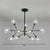 Tree Branch Living Room Pendant Lamp Glass Nordic Style Chandelier Light Fixture in Black 12 Clear Clearhalo 'Ceiling Lights' 'Chandeliers' 'Clear' 'Industrial' 'Modern Chandeliers' 'Modern' 'Tiffany' 'Traditional Chandeliers' Lighting' 2354141