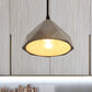 Bowl/Cylinder/Semi Circle Cement Pendant Lamp Vintage 1 Light Dining Room Hanging Light Fixture in Grey Grey Semicircle Clearhalo 'Ceiling Lights' 'Modern Pendants' 'Modern' 'Pendant Lights' 'Pendants' Lighting' 235550