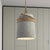 Black/Gray/Beige Finish Bucket Suspension Light Industrial Style Cement 1 Light Dining Table Pendant Light with Rope Beige Clearhalo 'Ceiling Lights' 'Modern Pendants' 'Modern' 'Pendant Lights' 'Pendants' Lighting' 235581