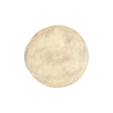 Art Deco LED Sconce Light Fixture White Moon Flush Mount Wall Light with Resin Shade Clearhalo 'Modern wall lights' 'Modern' 'Wall Lamps & Sconces' 'Wall Lights' Lighting' 2356711