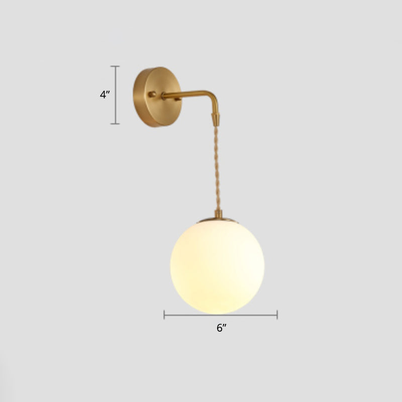 Postmodern Small Wall Hanging Light Metallic Single-Bulb Bedside Reading Wall Lamp Cream Clearhalo 'Cast Iron' 'Glass' 'Industrial' 'Modern wall lights' 'Modern' 'Tiffany' 'Traditional wall lights' 'Wall Lamps & Sconces' 'Wall Lights' Lighting' 2356758