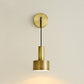 Postmodern Small Wall Hanging Light Metallic Single-Bulb Bedside Reading Wall Lamp Clearhalo 'Cast Iron' 'Glass' 'Industrial' 'Modern wall lights' 'Modern' 'Tiffany' 'Traditional wall lights' 'Wall Lamps & Sconces' 'Wall Lights' Lighting' 2356772
