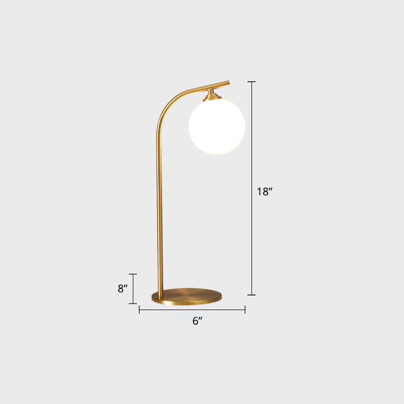Bend Metallic Nightstand Lamp Postmodern Brass LED Table Lighting for Living Room Brass Arc Clearhalo 'Lamps' 'Table Lamps' Lighting' 2356915