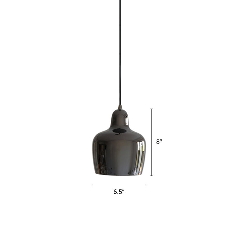 Urn Shaped Metal Suspension Light Modern 1-Light Hanging Pendant Light for Restaurant Clearhalo 'Ceiling Lights' 'Modern Pendants' 'Modern' 'Pendant Lights' 'Pendants' Lighting' 2356994