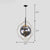 Glass Orbit Globe Pendant Light Postmodern 3 Bulbs Chandelier Lighting Fixture for Restaurant Smoke Gray Clearhalo 'Ceiling Lights' 'Chandeliers' 'Clear' 'Industrial' 'Modern Chandeliers' 'Modern' 'Tiffany' 'Traditional Chandeliers' Lighting' 2357210