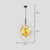 Glass Orbit Globe Pendant Light Postmodern 3 Bulbs Chandelier Lighting Fixture for Restaurant Amber Clearhalo 'Ceiling Lights' 'Chandeliers' 'Clear' 'Industrial' 'Modern Chandeliers' 'Modern' 'Tiffany' 'Traditional Chandeliers' Lighting' 2357213