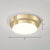 Geometric Small Aisle Ceiling Light Metal Simplicity LED Flush Mount Fixture in Gold Gold Round Clearhalo 'Ceiling Lights' 'Close To Ceiling Lights' 'Close to ceiling' 'Flush mount' Lighting' 2357498