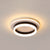 Small Corridor Flush Ceiling Light Fixture Metal Minimalist LED Flush Mount with Acrylic Diffuser Black-White Round Clearhalo 'Ceiling Lights' 'Close To Ceiling Lights' 'Close to ceiling' 'Flush mount' Lighting' 2357560