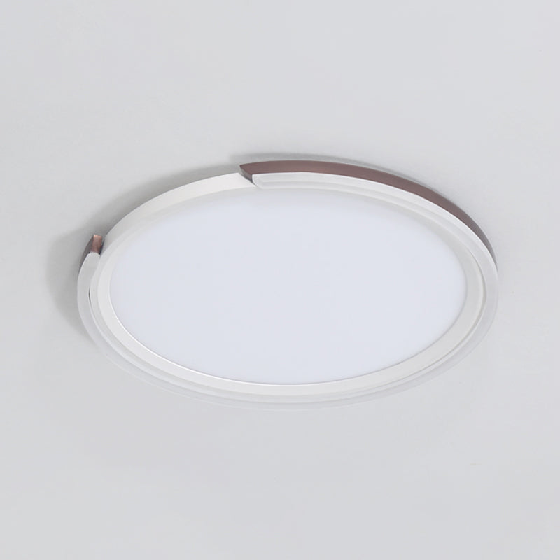 Extra-Thin Round Aluminum Ceiling Flush Nordic Style LED Flush Mount Light for Bedroom Clearhalo 'Ceiling Lights' 'Close To Ceiling Lights' 'Close to ceiling' 'Flush mount' Lighting' 2357584