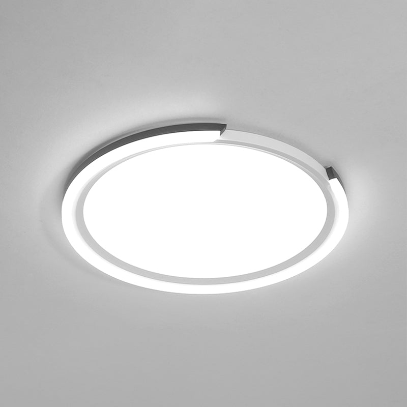 Extra-Thin Round Aluminum Ceiling Flush Nordic Style LED Flush Mount Light for Bedroom Clearhalo 'Ceiling Lights' 'Close To Ceiling Lights' 'Close to ceiling' 'Flush mount' Lighting' 2357586