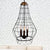 Black Finish Wire Guard Drop Light Industrial Stylish Metal 3 Lights Balcony Pendant Lamp with Candle Design Black Clearhalo 'Cast Iron' 'Ceiling Lights' 'Chandeliers' 'Industrial Chandeliers' 'Industrial' 'Metal' 'Middle Century Chandeliers' 'Rustic Chandeliers' 'Tiffany' Lighting' 235758