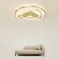 Simple LED Ceiling Flush Light Gold V and C Shaped Flush Mount Lamp with Acrylic Shade Clearhalo 'Ceiling Lights' 'Close To Ceiling Lights' 'Close to ceiling' 'Flush mount' Lighting' 2357753