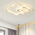 Acrylic Square LED Ceiling Fixture Minimalistic Golden Flush Mount Lighting for Bedroom Gold Clearhalo 'Ceiling Lights' 'Close To Ceiling Lights' 'Close to ceiling' 'Flush mount' Lighting' 2357885