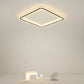 Ultrathin Square LED Flush Light Fixture Minimalist Acrylic Bedroom Ceiling Lamp in Black Black Remote Control Stepless Dimming Clearhalo 'Ceiling Lights' 'Close To Ceiling Lights' 'Close to ceiling' 'Flush mount' Lighting' 2357891