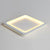 White Square Ultrathin Flush Mount Lamp Minimalistic Acrylic LED Ceiling Light for Bedroom White Clearhalo 'Ceiling Lights' 'Close To Ceiling Lights' 'Close to ceiling' 'Flush mount' Lighting' 2357945