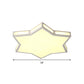 White Hexagonal Star Flush Mount Light Modern Style Acrylic Ceiling Light for Living Room Clearhalo 'Ceiling Lights' 'Close To Ceiling Lights' 'Close to ceiling' 'Flush mount' Lighting' 235865