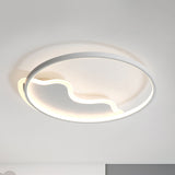 Dining Room Mountain Flush Ceiling Light Acrylic Modern Style White Ceiling Fixture White Warm Clearhalo 'Ceiling Lights' 'Close To Ceiling Lights' 'Close to ceiling' 'Flush mount' 'Industrial Flush Mount' Lighting' 235903