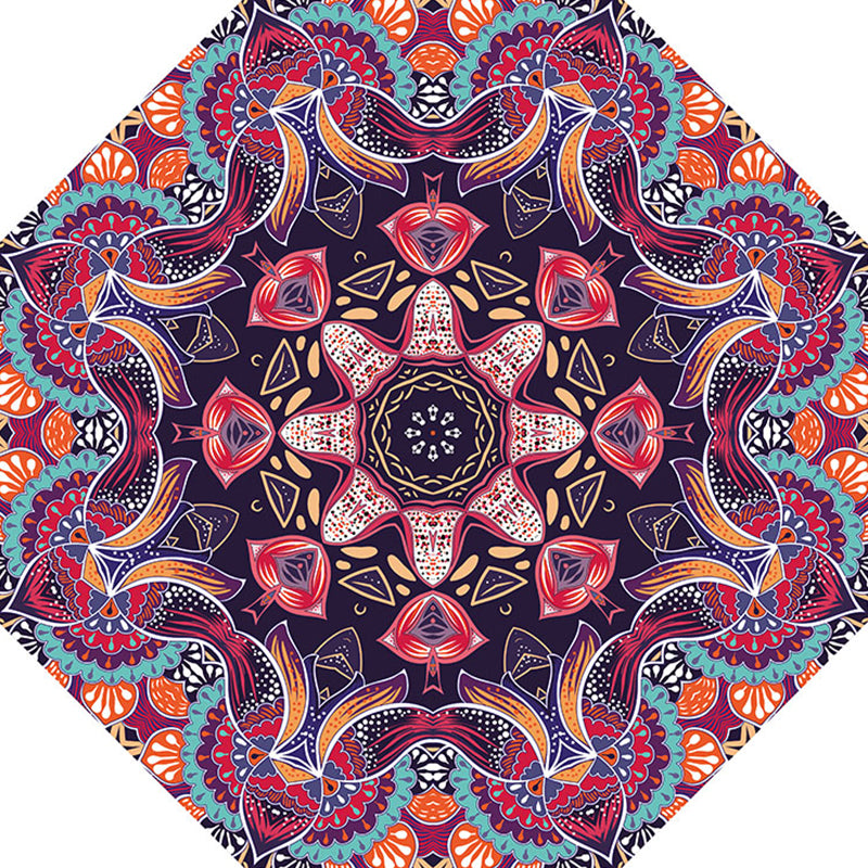 Fancy Geometric Print Rug Multi Colored Polyster Indoor Rug Easy Care Pet Friendly Washable Area Rug for Bedroom Purple Clearhalo 'Area Rug' 'Moroccan' 'Rugs' Rug' 2361329