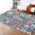 Moroccan Color Brick Rug Multi Color Synthetic Indoor Rug Non-Slip Backing Pet Friendly Area Carpet for Decoration Sky Blue Clearhalo 'Area Rug' 'Moroccan' 'Rugs' Rug' 2361376
